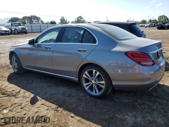 2015 Mercedes-Benz C 300 Luxury with VIN 55SWF4KBXFU095304, listed as a Copart auction lot 54377765 with 43,233 mi miles and Salvage Title. Bid and sale history available at DreamBid. Image 2.