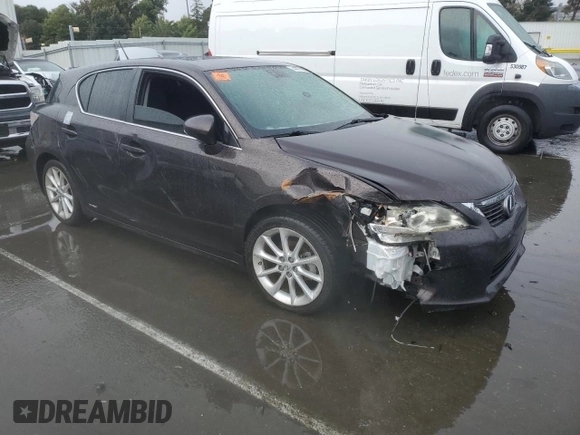 2012 Lexus CT 200h with VIN JTHKD5BH5C2058870, listed as a Copart auction lot 44373015 with 161,157 mi miles and Salvage Title. Bid and sale history available at carsss.com. Image 4.