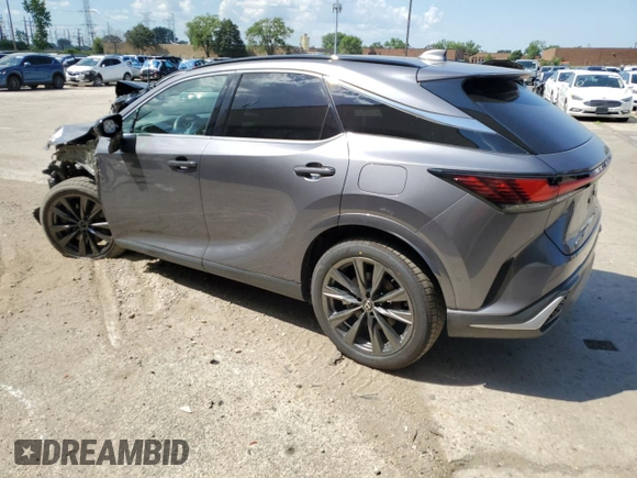 2023 Lexus RX 350 with VIN 2T2BAMCA8PC018713, listed as a Copart auction lot 63203715 with 44,744 mi miles and Salvage title. Bid and sale history available at DreamBid. Image 2.