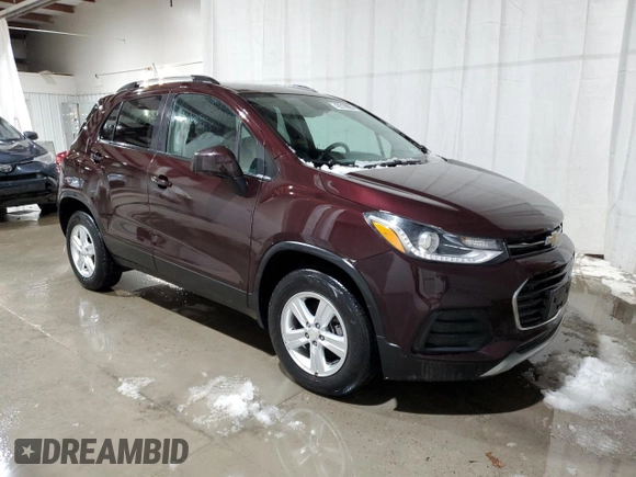 2022 Chevrolet Trax LT with VIN KL7CJPSM7NB518926, listed as a Copart auction lot 42816095 with 6,627 mi miles and Salvage Title. Bid and sale history available at carsss.com. Image 4.
