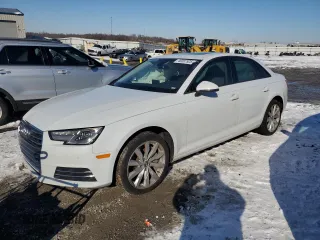 2017 Audi A4 Premium with VIN WAUGNAF47HN018507, listed as a Copart auction lot 46087525 with 127,721 mi miles and Salvage Title. Bid and sale history available at carsss.com. Image 1.