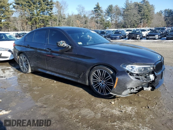 2019 BMW 5 Series 540i xDrive with VIN WBAJE7C57KWD55821, listed as a Copart auction lot 42227935 with 31,469 mi miles and Salvage Title. Bid and sale history available at carsss.com. Image 4.