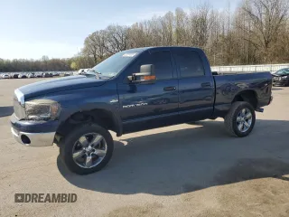 2007 Dodge 1500 SLT with VIN 1D7HU18247J593066, listed as a Copart auction lot 52527435 with 126,164 mi miles and Clean Title. Bid and sale history available at carsss.com. Image 1.