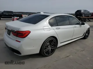 2019 BMW 7 Series 750i with VIN WBA7F0C59KGM24241, listed as a Copart auction lot 45171345 with 60,443 mi miles and Salvage title. Bid and sale history available at DreamBid. Image 3.