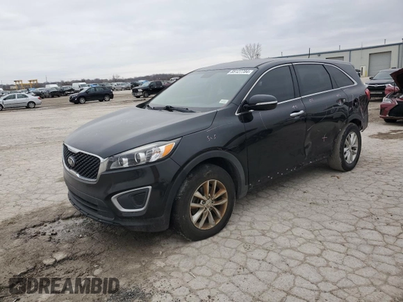 2017 Kia Sorento LX with VIN 5XYPG4A34HG331566, listed as a Copart auction lot 85127704 with 160,203 mi miles and Salvage Title. Bid and sale history available at carsss.com. Image 1.