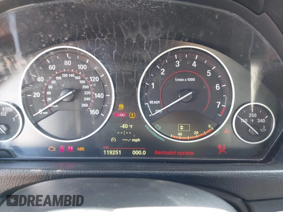 2012 BMW 3 Series 335i with VIN WBA3A9C5XCF077642, listed as a IAAI auction lot 42385611 with 119,251 mi miles and . Bid and sale history available at DreamBid. Image 7.