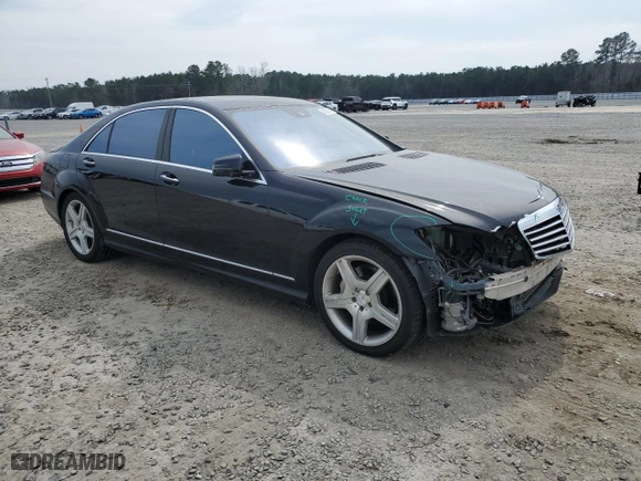 2011 Mercedes-Benz S-Class S 550 with VIN WDDNG8GB3BA380431, listed as a Copart auction lot 48335545 with 158,981 mi miles and Salvage Title. Bid and sale history available at carsss.com. Image 4.