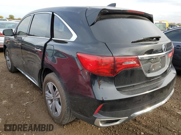 2019 Acura MDX with VIN 5J8YD4H36KL035027, listed as a Copart auction lot 62896552 with 51,875 mi miles. Bid and sale history available at carsss.com. Image 3.