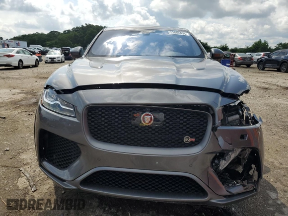2019 Jaguar F-Pace SVR with VIN SADCZ2EE8KA606005, listed as a Copart auction lot 63608455 with 43,141 mi miles and Salvage title. Bid and sale history available at DreamBid. Image 5.