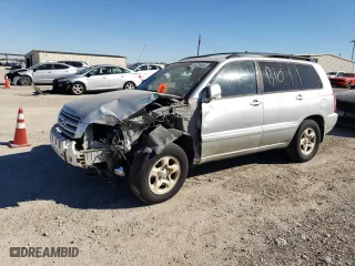 2001 Toyota Highlander with VIN JTEGF21A410003318, listed as a Copart auction lot 80709484 with 0 mi miles and Salvage Title. Bid and sale history available at carsss.com. Image 1.