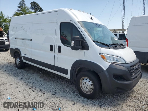 2023 Ram ProMaster Cargo with VIN 3C6LRVDG7PE524438, listed as a Copart auction lot 55186355 with 19,447 mi miles and Salvage Title. Bid and sale history available at carsss.com. Image 4.