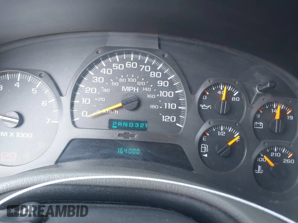 2002 Chevrolet TrailBlazer LS with VIN 1GNDS13SX22472526, listed as a IAAI auction lot 42169931 with 164,000 mi miles and . Bid and sale history available at DreamBid. Image 7.