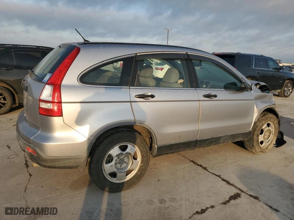 2008 Honda CR-V LX with VIN JHLRE383X8C001579, listed as a Copart auction lot 52487135 with 358,123 mi miles and Salvage Title. Bid and sale history available at carsss.com. Image 3.