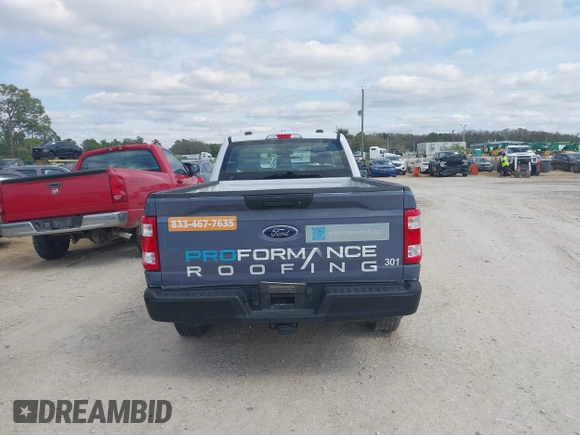 2022 Ford F-150 XL with VIN 1FTMF1CB5NKE95567, listed as a IAAI auction lot 41561435 with 54,497 mi miles. Bid and sale history available at carsss.com. Image 16.