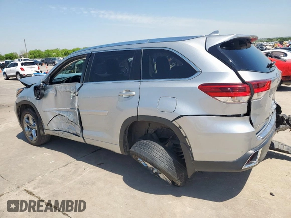 2019 Toyota Highlander Limited с VIN 5TDDZRFH7KS976527, выставлен на аукционе Copart как лот 52590495 с пробегом 31 968 миль миль и Списание • Salvage title. История ставок и продаж доступна на DreamBid. Изображение 2.