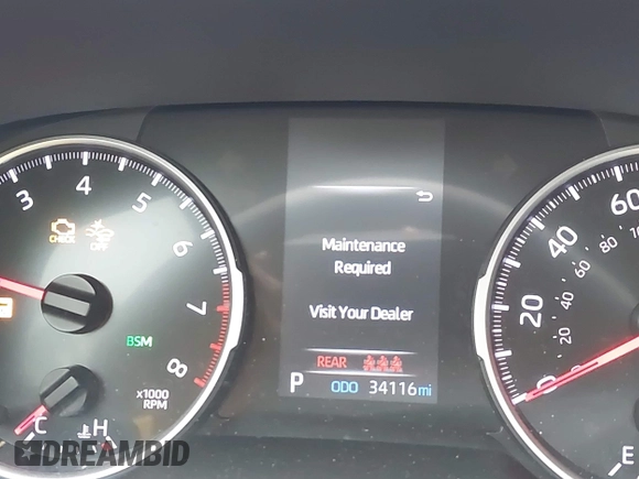 2021 Toyota RAV4 XLE Premium with VIN 2T3C1RFV0MC171416, listed as a IAAI auction lot 42425655 with 34,116 mi miles and . Bid and sale history available at DreamBid. Image 16.