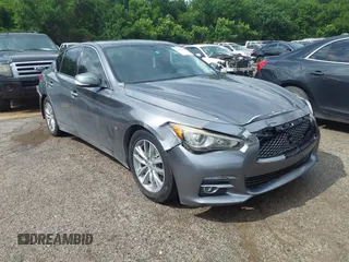2014 Infiniti Q50 Premium with VIN JN1BV7AP6EM685056, listed as a IAAI auction lot 42188435 with 203,880 mi miles and . Bid and sale history available at carsss.com. Image 1.