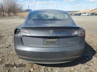 2022 Tesla Model 3 Long Range with VIN 5YJ3E1EB7NF257549, listed as a Copart auction lot 46980555 with 68,955 mi miles and Salvage Title. Bid and sale history available at DreamBid. Image 6.