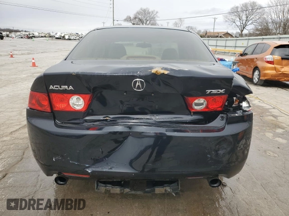 2004 Acura TSX with VIN JH4CL96814C011551, listed as a Copart auction lot 45917975 with 289,921 mi miles and Salvage Title. Bid and sale history available at carsss.com. Image 6.