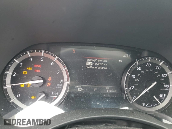 2021 Toyota Highlander XLE with VIN 5TDGZRBH3MS544801, listed as a Copart auction lot 63478355 with 54,616 mi miles and Salvage title. Bid and sale history available at DreamBid. Image 9.