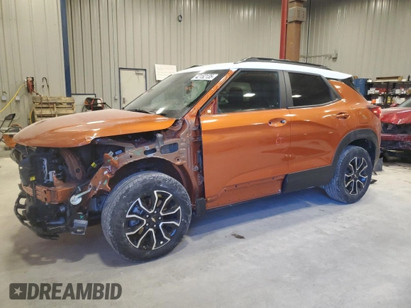 2022 Chevrolet TrailBlazer ACTIV with VIN KL79MVSL8NB073397, listed as a Copart auction lot 42152135 with 23,910 mi miles and Salvage Title. Bid and sale history available at carsss.com. Image 1.