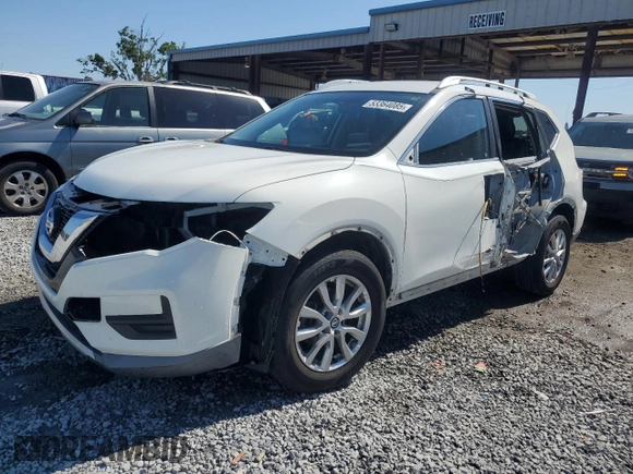 2017 Nissan Rogue SV with VIN KNMAT2MT0HP569901, listed as a Copart auction lot 53364085 with 107,225 mi miles and Salvage Title. Bid and sale history available at carsss.com. Image 1.