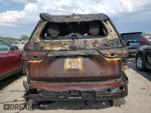 2023 Toyota Sequoia SR5 with VIN 7SVAAABA3PX018027, listed as a Copart auction lot 55465964 with 0 mi miles and Non Repairable. Bid and sale history available at carsss.com. Image 6.
