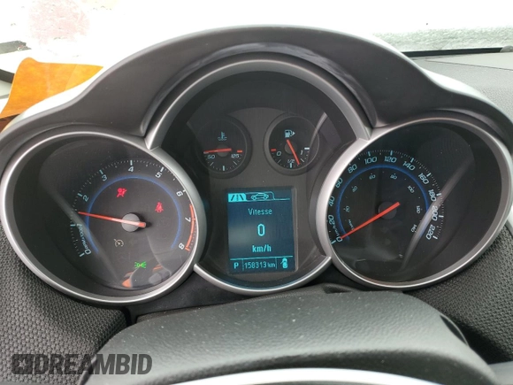 2013 Chevrolet Cruze 1LT with VIN 1G1PC5SB6D7314663, listed as a Copart auction lot 47181535 with 158,313 mi miles and Salvage Title. Bid and sale history available at carsss.com. Image 9.