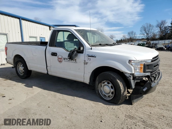 2018 Ford F-150 XL with VIN 1FTMF1CB8JKF26076, listed as a Copart auction lot 42238285 with 149,617 mi miles and Salvage Title. Bid and sale history available at carsss.com. Image 4.