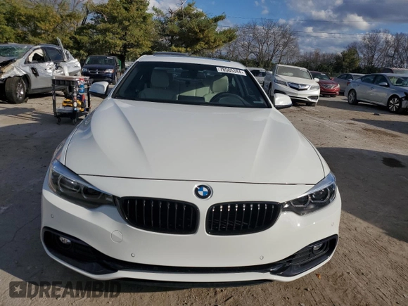 2019 BMW 4 Series 430i with VIN WBA4W3C57KAF92325, listed as a Copart auction lot 78505344 with 62,601 mi miles and Salvage Title. Bid and sale history available at carsss.com. Image 5.