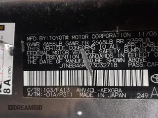 2007 Toyota Camry z VIN JTNBB46K873032718, wystawiony jako IAAI lot #41544915 z przebiegiem 225 604 mil mil oraz . Historia ofert i sprzedaży dostępna na DreamBid. Obrazek 9.