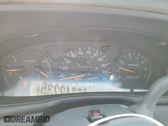1997 Ford Taurus GL with VIN 1FALP52U4VA323402, listed as a Copart auction lot 65742235 with 43,415 mi miles and Clean title. Bid and sale history available at DreamBid. Image 9.