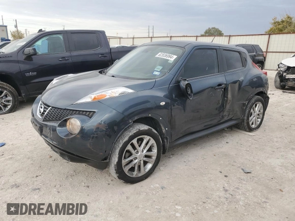 2012 Nissan Juke SL with VIN JN8AF5MR6CT101897, listed as a Copart auction lot 82836994 with 91,496 mi miles and Salvage Title. Bid and sale history available at carsss.com. Image 1.