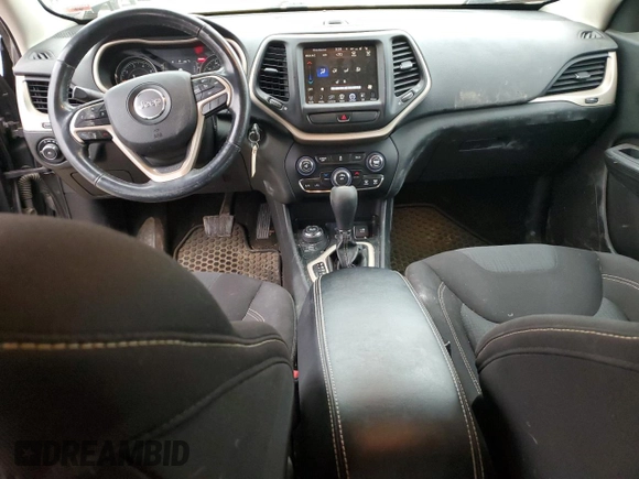 2015 Jeep Cherokee Latitude with VIN 1C4PJMCB5FW788408, listed as a Copart auction lot 53434435 with 225,613 mi miles and Salvage Title. Bid and sale history available at carsss.com. Image 8.