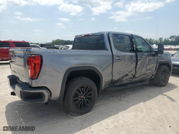 2022 GMC Sierra 1500 Limited Elevation with VIN 1GTU9CETXNZ206165, listed as a Copart auction lot 52747375 with 52,607 mi miles and Salvage Title. Bid and sale history available at carsss.com. Image 3.