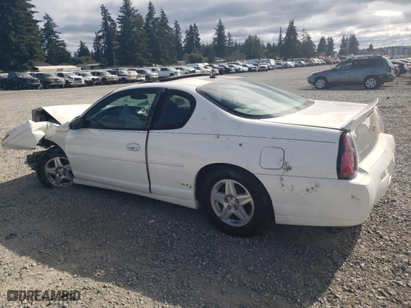 2004 Chevrolet Monte Carlo SS with VIN 2G1WX12K849310220, listed as a Copart auction lot 72740464 with 211,458 mi miles and Salvage Title. Bid and sale history available at carsss.com. Image 2.