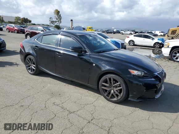 2014 Lexus IS 250 with VIN JTHBF1D2XE5033380, listed as a Copart auction lot 51100755 with 112,707 mi miles and Salvage Title. Bid and sale history available at DreamBid. Image 4.