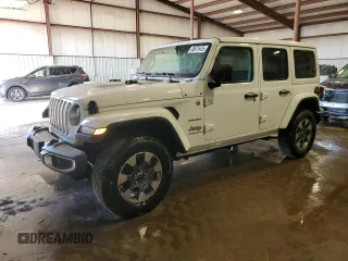 2023 Jeep Wrangler Sahara z VIN 1C4HJXEN0PW568561, wystawiony jako Copart lot #48675435 z przebiegiem 39 727 mil mil oraz Szkoda całkowita • Salvage title. Historia ofert i sprzedaży dostępna na DreamBid. Obrazek 1.