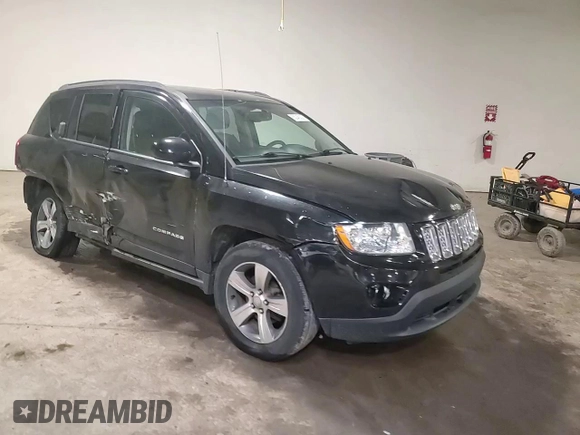 2017 Jeep Compass Latitude with VIN 1C4NJDEB6HD168072, listed as a Copart auction lot 63045025 with 82,975 mi miles and Salvage title. Bid and sale history available at DreamBid. Image 14.