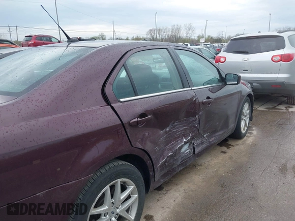 2012 Ford Fusion SEL with VIN 3FAHP0JA7CR356526, listed as a IAAI auction lot 42040375 with 206,818 mi miles. Bid and sale history available at carsss.com. Image 6.