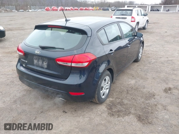 2017 Kia Forte5 LX with VIN KNAFK5A89H5702044, listed as a IAAI auction lot 41623085 with 73,815 mi miles. Bid and sale history available at carsss.com. Image 4.