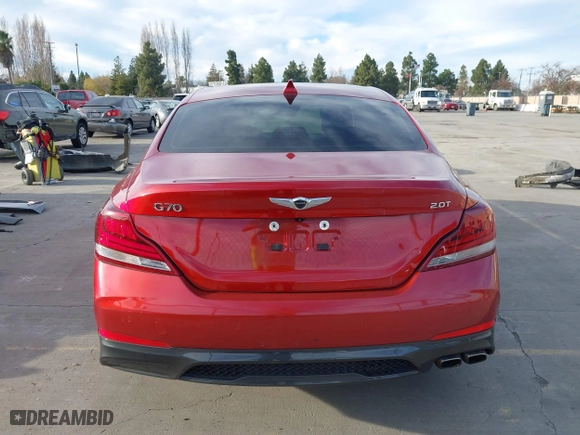 2020 Genesis G70 2.0T with VIN KMTG44LA7LU045224, listed as a IAAI auction lot 41273738 with 31,101 mi miles. Bid and sale history available at carsss.com. Image 16.