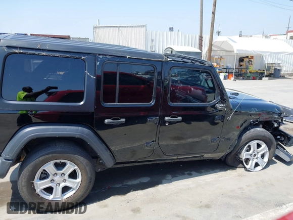 2023 Jeep Wrangler Willys with VIN 1C4HJXDG5PW615358, listed as a IAAI auction lot 42383749 with 31,988 mi miles and . Bid and sale history available at DreamBid. Image 14.