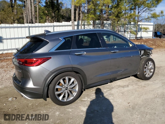 2021 Infiniti QX50 LUXE with VIN 3PCAJ5BB4MF115057, listed as a Copart auction lot 36149563 with 0 mi miles. Bid and sale history available at carsss.com. Image 3.
