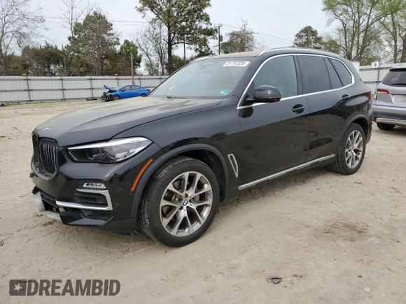 2021 BMW X5 xDrive40i with VIN 5UXCR6C08M9D83268, listed as a Copart auction lot 51781335 with 97,885 mi miles and Salvage title. Bid and sale history available at DreamBid. Image 1.