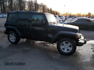 2018 Jeep Wrangler JK Unlimited Sport S with VIN 1C4HJWDG3JL938178, listed as a Copart auction lot 82304604 with 80,302 mi miles and Salvage Title. Bid and sale history available at carsss.com. Image 4.