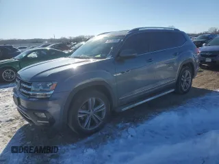 2018 Volkswagen Atlas SE with VIN 1V2FR2CA2JC552663, listed as a Copart auction lot 88244855 with 76,990 mi miles and Salvage title. Bid and sale history available at DreamBid. Image 1.