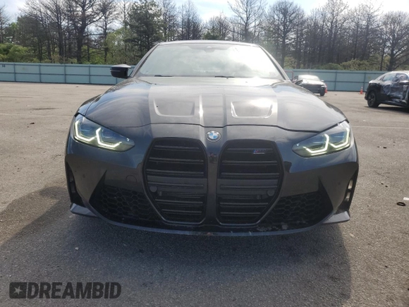 2022 BMW M4 Competition xDrive with VIN WBS43AZ05NCK11629, listed as a Copart auction lot 55484844 with 10,264 mi miles and Salvage Title. Bid and sale history available at carsss.com. Image 5.