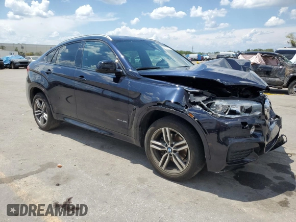 2016 BMW X6 xDrive35i with VIN 5UXKU2C57G0N79187, listed as a Copart auction lot 52973103 with 95,625 mi miles. Bid and sale history available at carsss.com. Image 4.