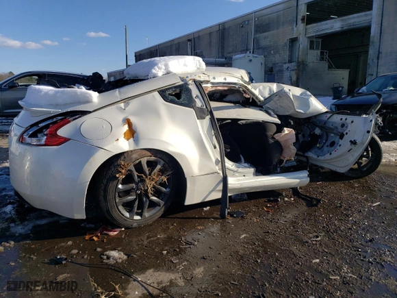 2020 Nissan 370Z Coupe with VIN JN1AZ4EH0LM820840, listed as a Copart auction lot 86510494 with 0 mi miles and Salvage Title. Bid and sale history available at carsss.com. Image 3.